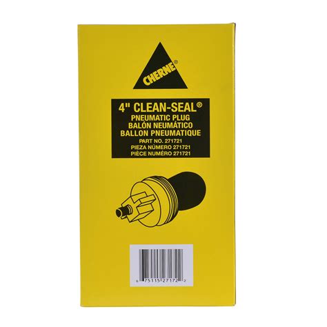 4 cln seal test ball plug|Oatey 271721 Cherne Clean Seal Plug, 4.